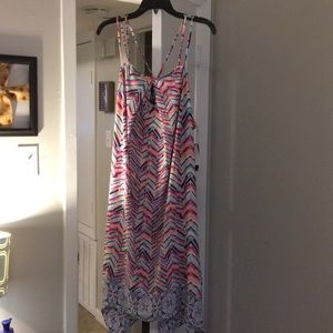 Multi colored flare dress